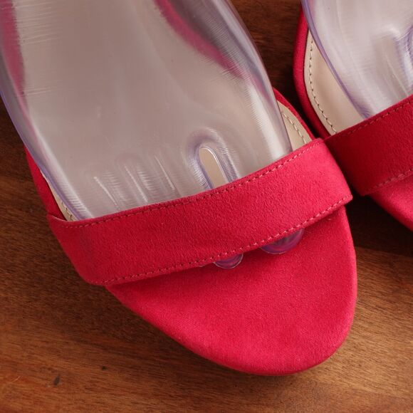 Sam Edelman Circus Heels Womens SZ 8.5 Pink Strappy Ankle Wrap Shoes Barbiecore - Picture 4 of 14